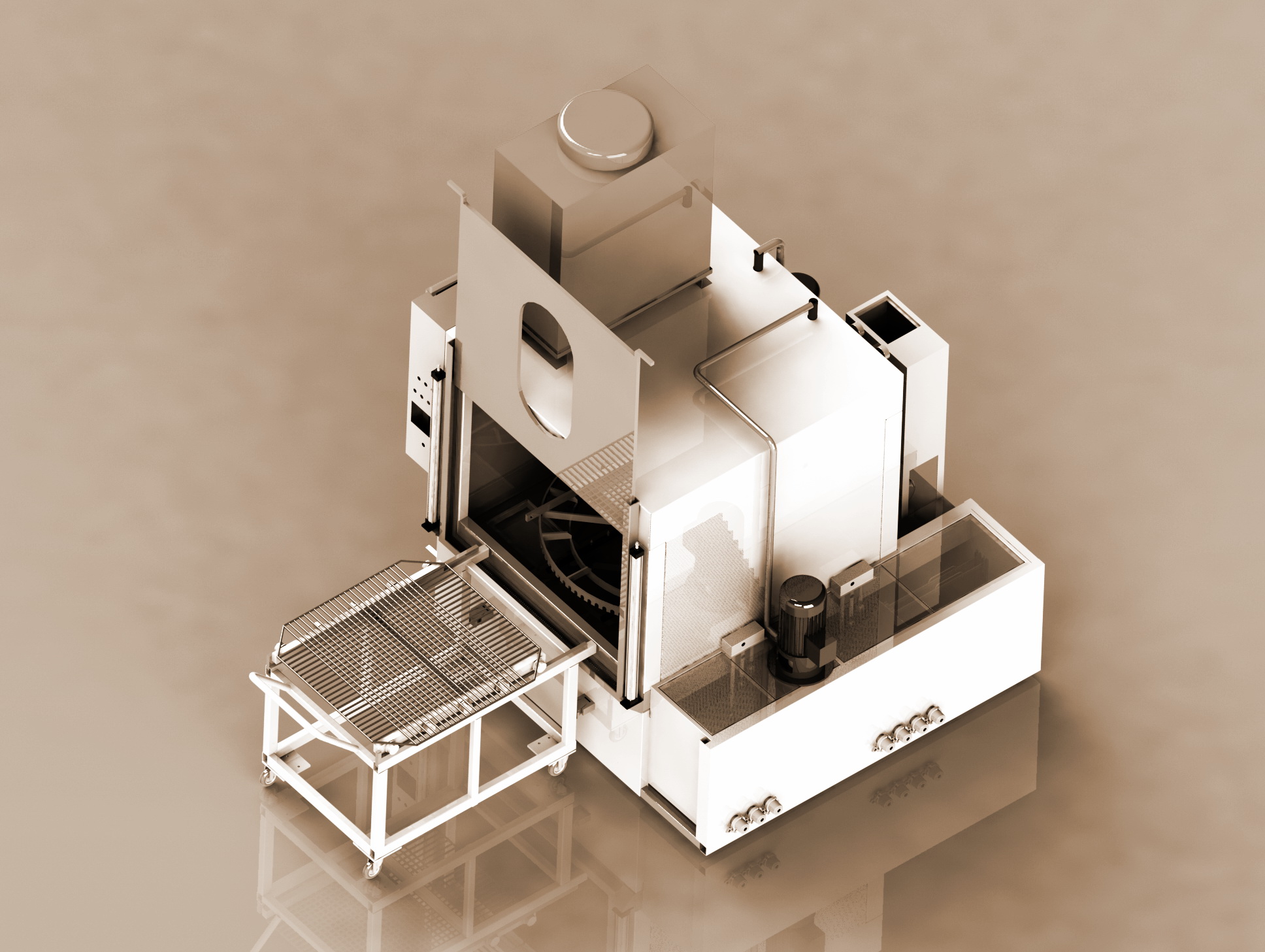 單工位噴淋清洗機(jī)